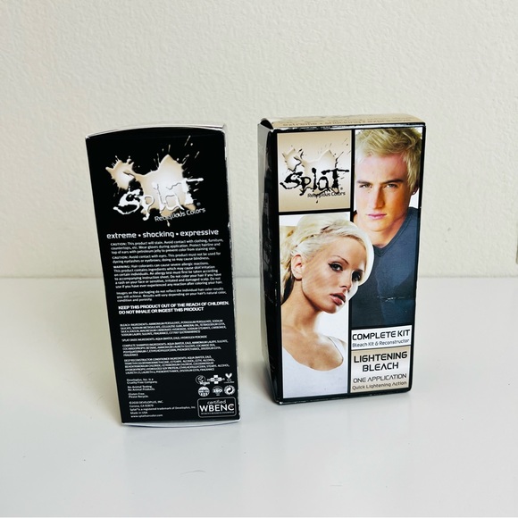 NIB (2) Splat Complete Hair lightening Bleach Kit Dye - Picture 6 of 7